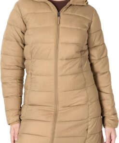 Amazon Essentials Mujer Chaqueta Acolchada con Capucha, Ligera e Impermeable (Disponible en Tallas Grandes)