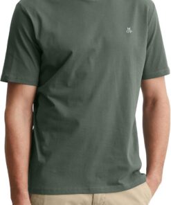 Marc OߴPolo Hombre Camiseta de Punto de algodón orgánico con Cuello Redondo