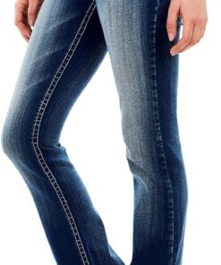 Wallflower Luscious - Jeans Elásticos de Tiro Medio con Corte de Bota (Estándar Y Grande) - Jeans Mujer