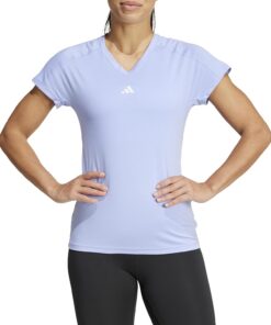 adidas Women's Camiseta AEROREADY Train Essentials Minimal Branding V-Neck