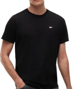 Tommy Jeans Camiseta de Manga Corta para Hombre TJM Classic Cuello Redondo