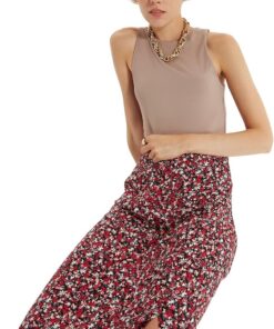 Trendyol Falda con Estampado Floral Verde Falda Mujer (Pack de 1)