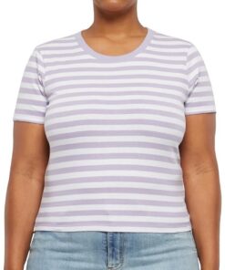 Urban Classics Camiseta de Rayas Cortas para Mujer Camiseta Mujer