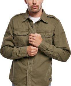 Brandit Vintage Hombre Manga Larga Negro Regular | Versión de manga larga, varios colores, tallas S a 7XL