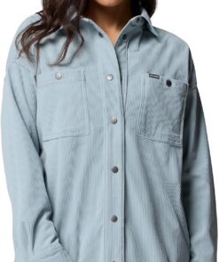 Columbia Chaqueta Tipo Camisa de Pana Blue Point Creek Camisa de Manga Larga Mujer (Pack de 1)