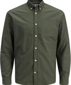 Jack & Jones Jjeoxford Shirt L/S S21 Noos, Camisa Hombre