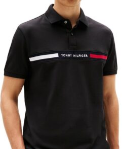 Tommy Hilfiger Polo de Manga Corta Hombre Chest Insert Regular Fit