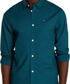 Tommy Jeans Camisa Hombre Original Stretch Manga Larga
