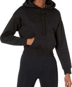 Amazon Essentials Mujer Sudadera Corta con Capucha (Disponible en Tallas Grandes)