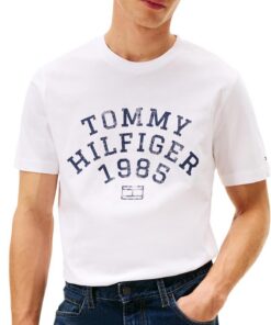 Tommy Hilfiger Hilfiger Arch tee Mw0mw41470 Camiseta S/S Hombre (Pack de 1)