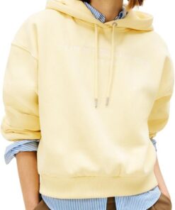 Tommy Hilfiger Corp Logo Mdrn Hoodie Ww0ww47832 Sudadera con Capucha Mujer (Pack de 1)