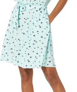 Amazon Essentials Mujer Vestido Camisero Tejido sin Mangas de Ajuste Relajado