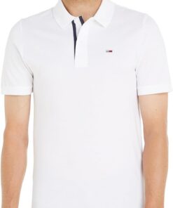 Tommy Jeans Polo de Manga Corta Hombre Slim Fit