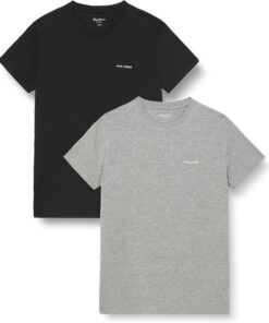 Pepe Jeans M Basic Logo Stretch Pack Camiseta Hombre (Pack de 1)