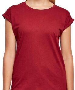 Build Your Brand Ladies Extended Shoulder tee Camiseta Mujer (Pack de 1)