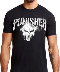 Marvel Punisher Text Camiseta Hombre (Pack de 1)