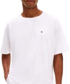 Tommy Hilfiger Camiseta de Manga Corta Hombre tee de algodón