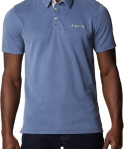 Columbia Nelson Point Polo, Polo Manga Corta para Hombre