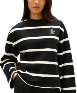 Tommy Hilfiger TH Script Mdrn Terry Swtshrt Ww0ww48431 Sudadera sin Botones Mujer (Pack de 1)