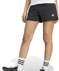 Adidas Essentials Small Logo Fleece Shorts - Pantalones Cortos Mujer