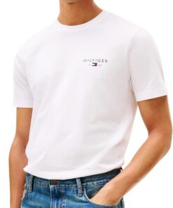 Tommy Hilfiger Brand Love Small Hilfiger tee Mw0mw41456 Camiseta S/S Hombre (Pack de 1)