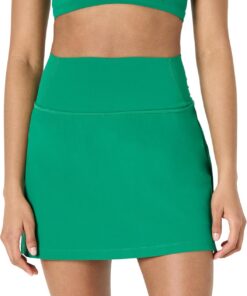 Amazon Essentials Mujer Falda Deportiva FormFlex para Tenis, Suave, con Pantalones Cortos con Bolsillos Integrados