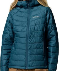Columbia Powder Lite II Hooded Jacket, Chaqueta Acolchada Con Capucha para Mujer