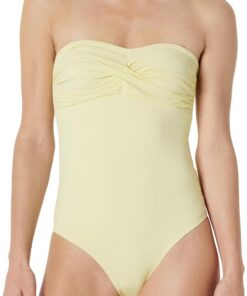Amazon Essentials Traje de baño de una Pieza Tipo Bandeau Mujer