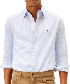 Tommy Hilfiger Flex Poplin Big Gingham RF Shirt Mw0mw41713 Camisa L/S Hombre