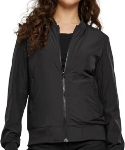URBAN CLASSICS Chaqueta Bomber para Mujer con Bolsillos, Chaqueta Entretiempo otoño y primavera, Cazadora Acolchada de Corte Old School