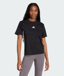 adidas Women's Camiseta Essentials Cotton 3 Bandas