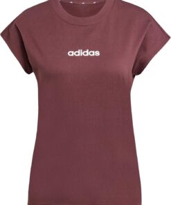 adidas Women's Camiseta Essentials Linear Cotton