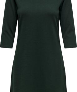 ONLY Onlwinner S/L Maxi Dress Noos Mujer Vestido Largo Negro-Blanco 97% poliéster, 3% elastán