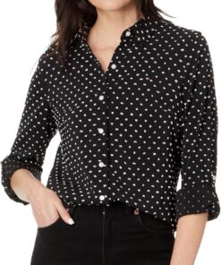 Tommy Hilfiger Clip Dot Button Up Shirt Camisa para Mujer