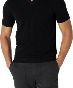 Amazon Essentials Hombre Polo de Punto de Manga Corta y Corte Recto