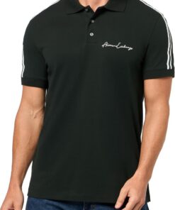 Armani Exchange Signature Logo Polo Polo con Logotipo Distintivo Hombre