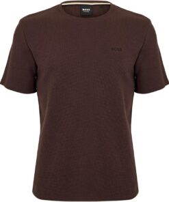 Boss Camiseta Waffle Camiseta de Pijama Hombre