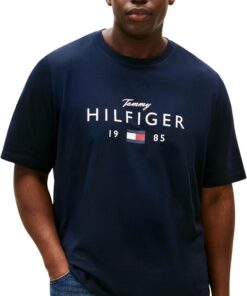 Tommy Hilfiger BT-Brand Love Big Hilfiger tee-b Mw0mw43005 Camiseta S/S Hombre (Pack de 1)