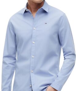 Tommy Jeans Camisa Hombre Original Stretch Manga Larga