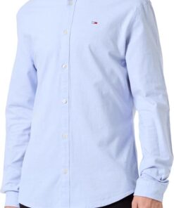 Tommy Jeans Camisa Hombre TJM Slim Manga Larga