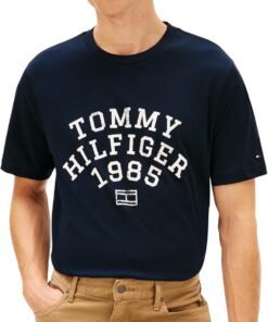 Tommy Hilfiger Hilfiger Arch tee Mw0mw41470 Camiseta S/S Hombre (Pack de 1)