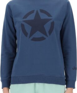 Jeep J Woman Round Neck Sweatshirt Star Large Print J24s Sudadera Mujer (Pack de 1)