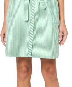 Tommy Hilfiger Sleeveless Collared Button Front Tie Waist Mini Shirt Dress Vestido Informal Mujer