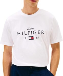 Tommy Hilfiger Brand Love Big Hilfiger tee Mw0mw41455 Camiseta S/S Hombre (Pack de 1)