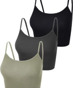 BOAO Basic Crop Top Básico Mujer