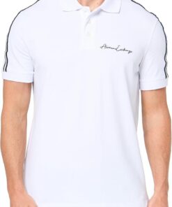 Armani Exchange Signature Logo Polo Polo con Logotipo Distintivo Hombre