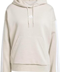 adidas Mujer Essentials 3-Stripes Fleece Hoodie