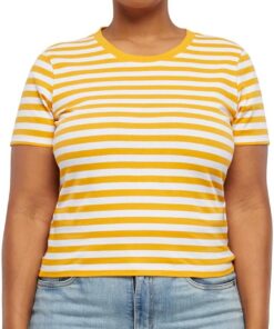 Urban Classics Camiseta de Rayas Cortas para Mujer Camiseta Mujer