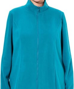 Ulla Popken Mujer Sudadera con Cremallera