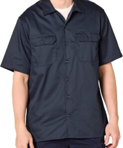 Amazon Essentials Camisa de Trabajo de Manga Corta Resistente a Las Manchas y Arrugas Hombre